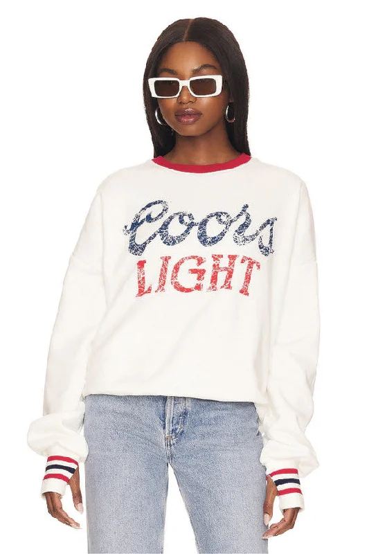 The Laundry Room Coors Light 1980 Jump Jumper in White Red