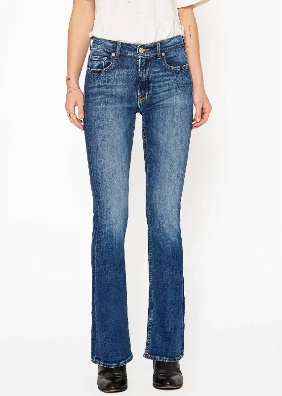 Grace Mid Rise Flare Jeans in Mystic