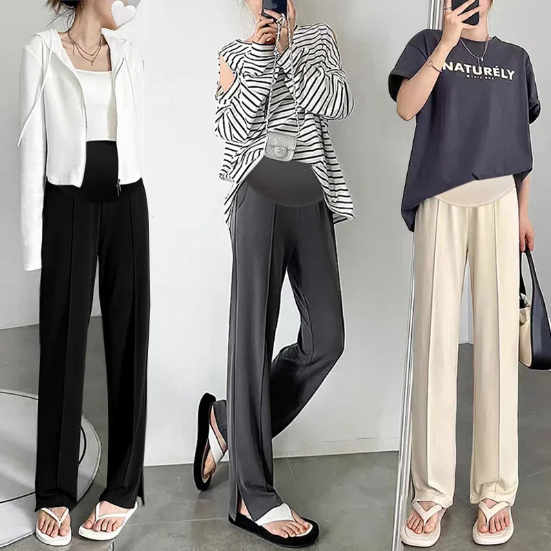 NiDELL: Women’s Vintage Trousers Wide Long Long Pants for summer