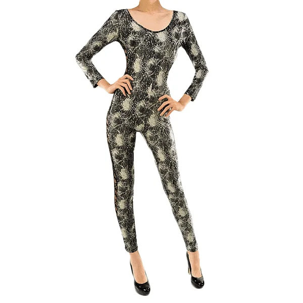 Snake Print Lace jumpsuit